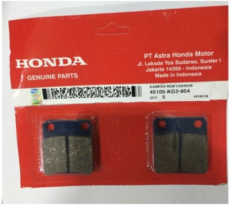 Kampas Rem Cakram Dpn (KG2) GL Pro / GL Max AHM (Asli Honda)
