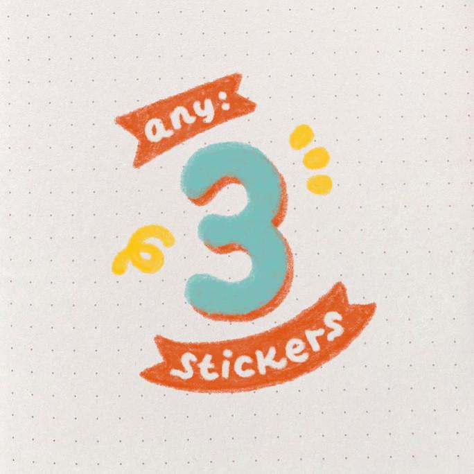 

HOT PROMO Bundle 3 Stickers Peekmybook / Stiker Lucu Stiker Planner Stiker Bujo