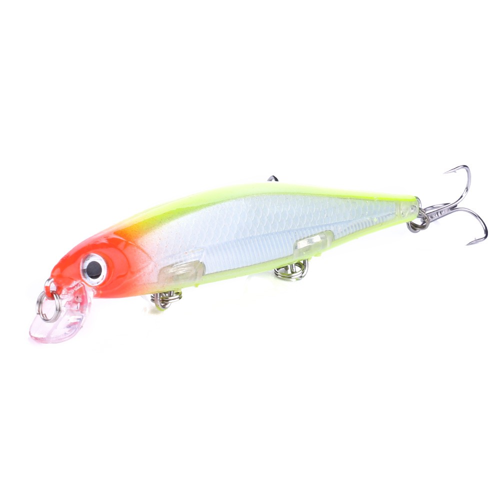 HENGJIA 10PCS Minnow Umpan Pancing Swimbait Ikan Fishing Lure 11cm/13g Wobbler Bait Tackle