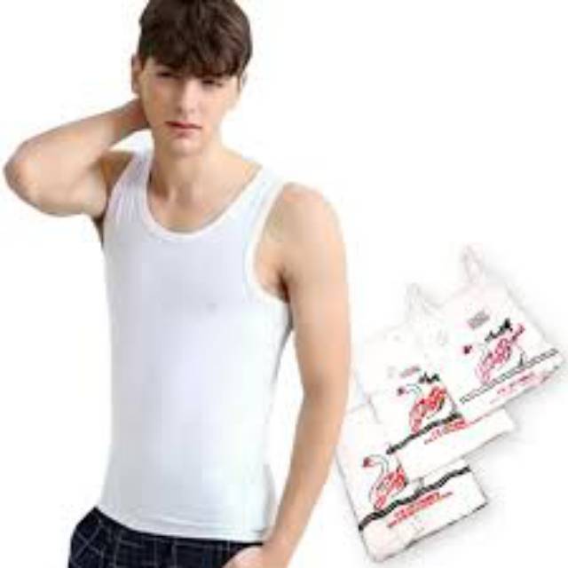 Kaos Dalam Singlet Pria Cowok Swan Brand Murah