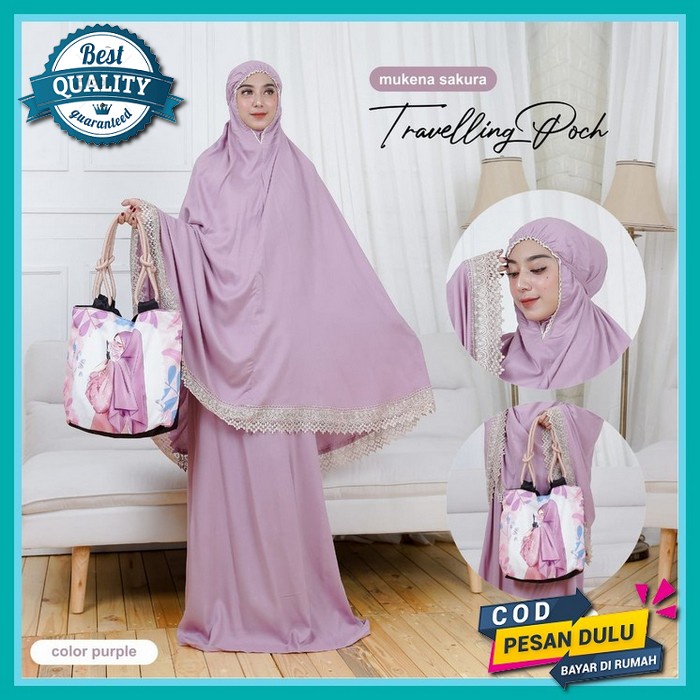 Mukena Lebaran Mewah Dewasa Terbaru 2022 Bahan Superlik Mukena Bordir Renda Santri Cod Mukena Dewasa