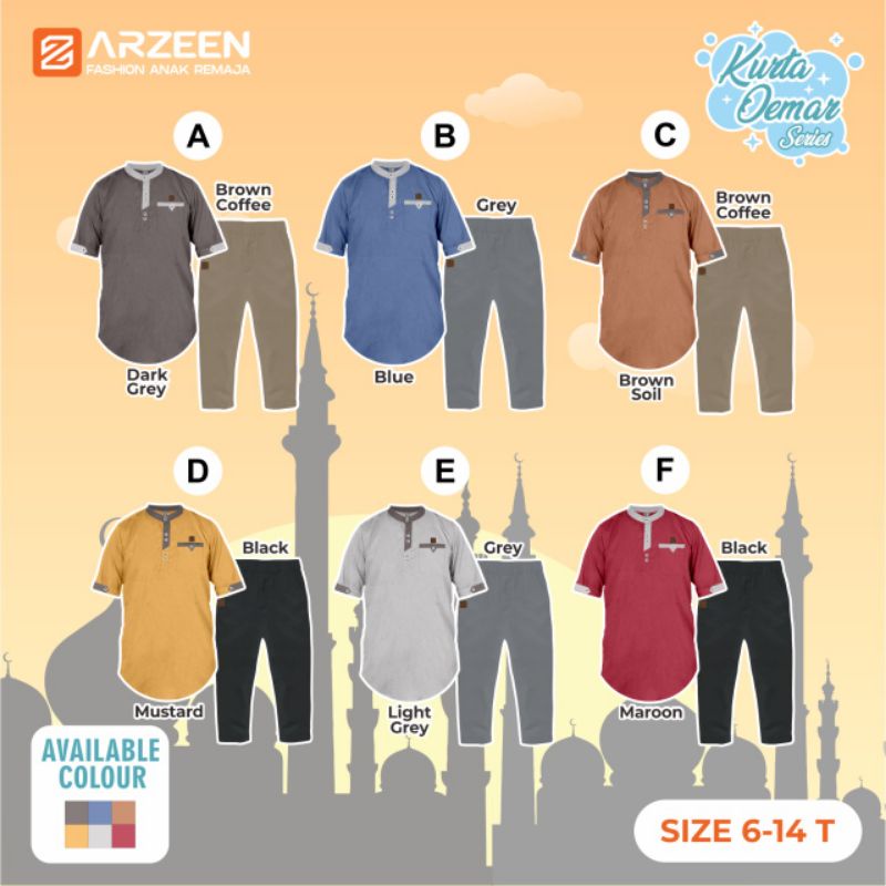 Kurta Oemar Set By Arzeen / Setelan Koko Kurta Anak