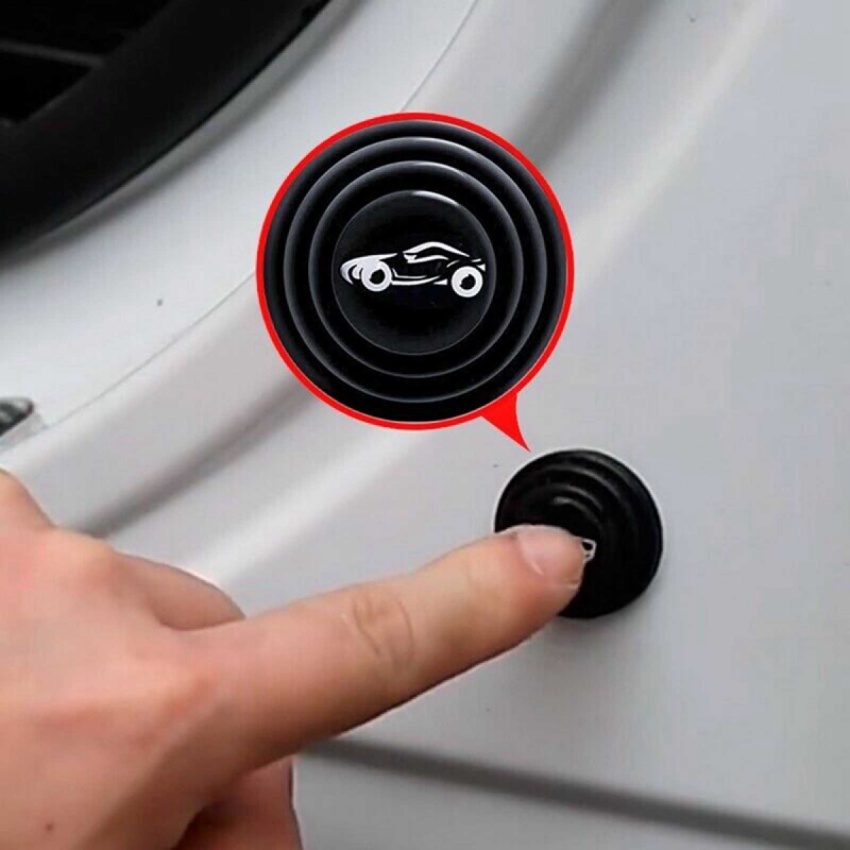 10Pcs Car Door Shock Stickers With Trunk Sound Insulation Pad Shockproof Thickening Absorbing Gasket