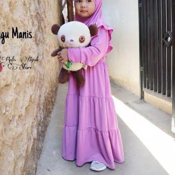 (BISA COD) GAMIS ANAK SUSUN /GAMIS JERSY ANAK MODEL SUSUN SERUT REMPEL / BAHAN JERSEY