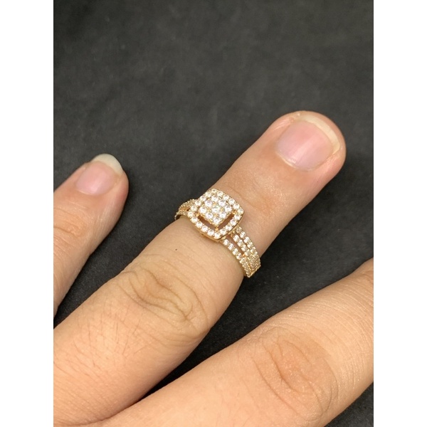 cincin emas asli kdr 700 UBS gold diamond
