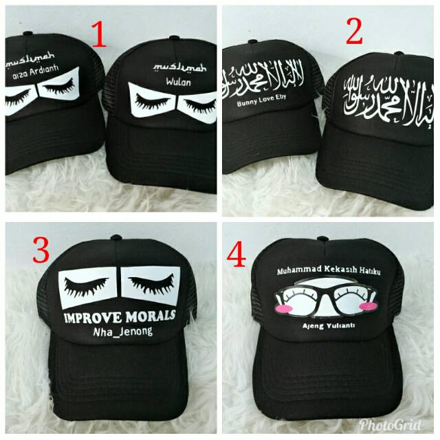 Topi costum muslimah niqabis