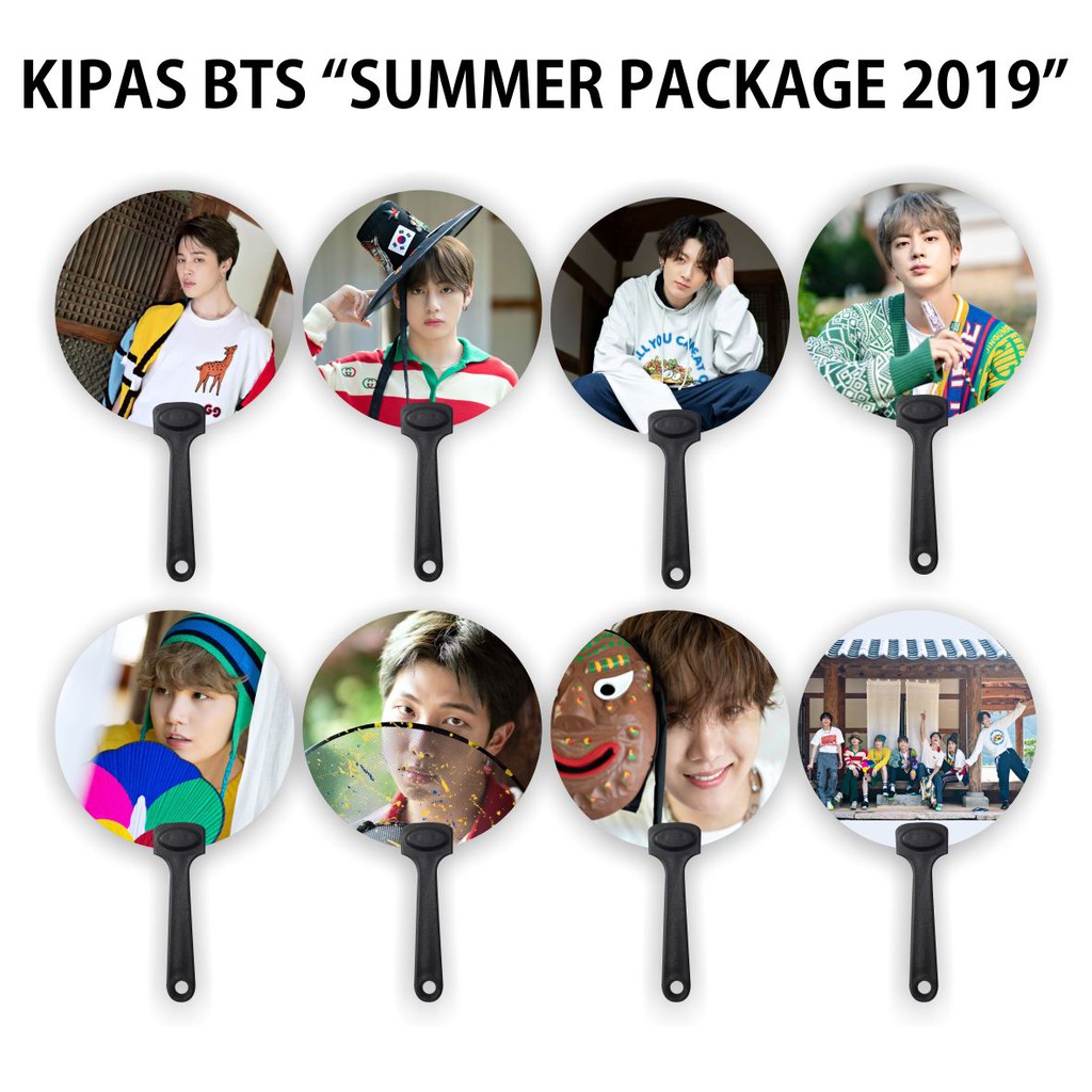 KIPAS TANGAN / HANDFAN BTS SUMMER PACKAGE 2019