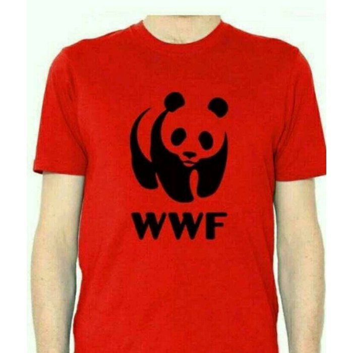 Kaos Pria Kaos Tshirt WWF RED