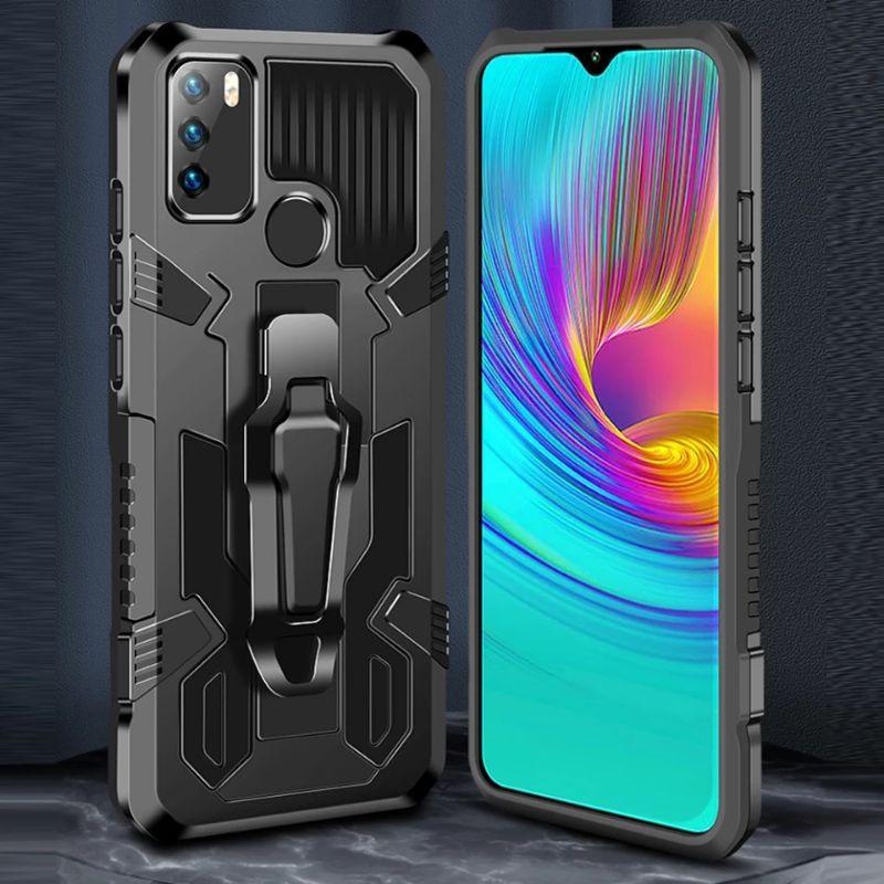 Casing Hp Robot Case Armor Kickstanding Untuk Infinix Hot 9 Play