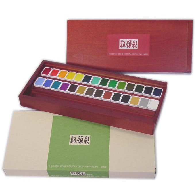 

N353 Holbein Sumi-e Cake Paint Set of 28 Color