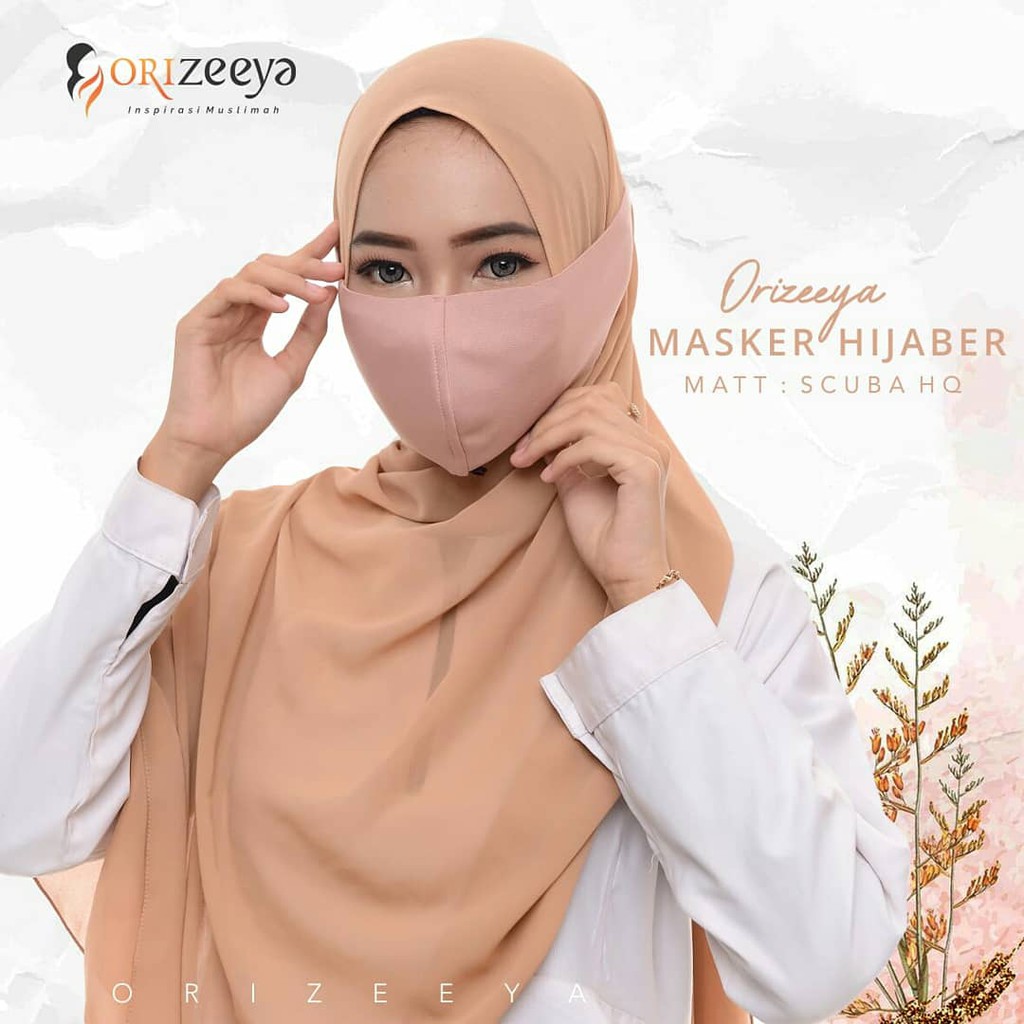 PROMO SALE CUCI GUDANG  MASKER NON MEDIS SCUBA TEBAL DARI ORIZEEYA MODEL HIJABER DAN UNISEX
