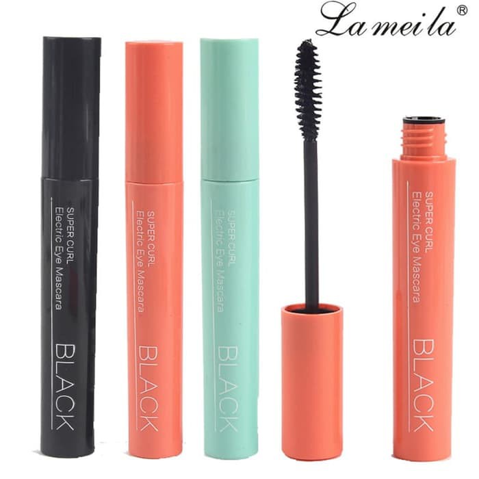 Lameila MASCARA 3D Keriting Tebal Super Curl WARNA HITAM - MKM