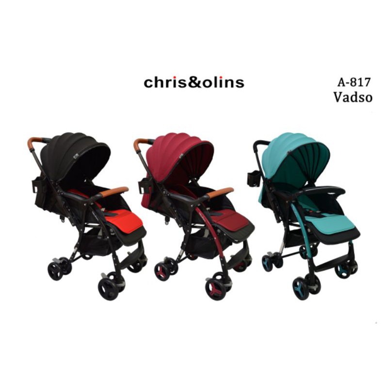 Stroller Chris&Olins Vadso A-817 Kereta Dorong Chris & olins Vadso Reversible Handle