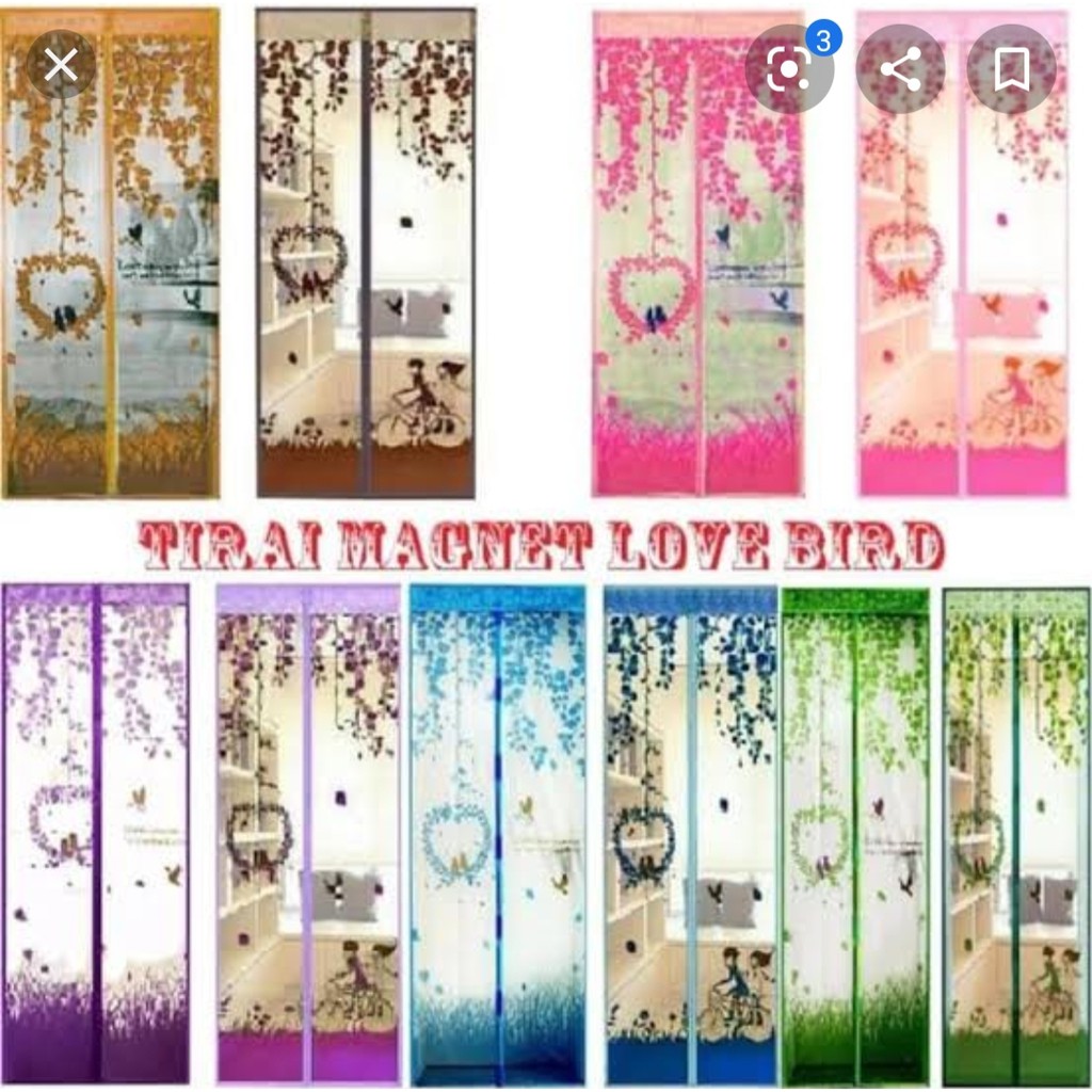 (GRATIS ONGKIR) TIRAI MAGNET PINTU JENDELA TIRAI ANTI NYAMUK