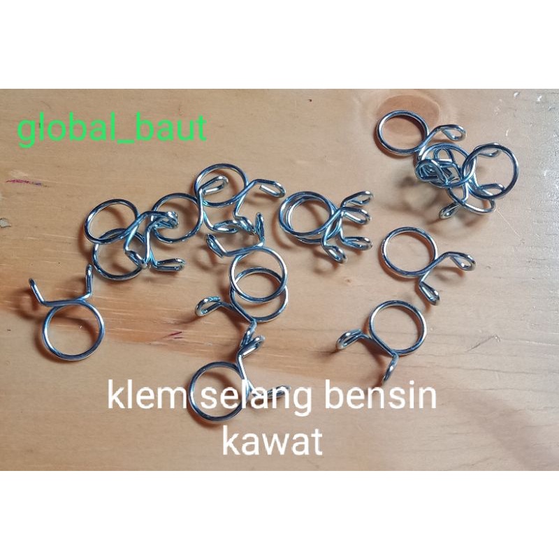 klem selang bensin kawat ( 2pcs )