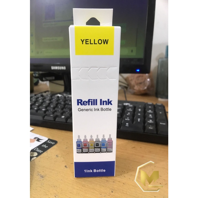 REFILL TINTA INK INKJET ISI ULANG PRINTER EPSON L100 L101 L110 L200 L210 L211 L300 L301 L303 L350 L351 L355 L455 L550 L551 L555 L558 L800 L801 70 ML MA2305