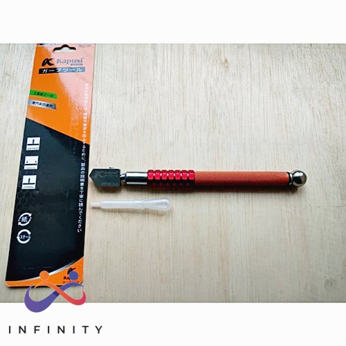 KAPUSI Pisau potong kaca minyak Alat pemotong kaca Oil Glass Cutter 40 Kualitas Terbaik INF