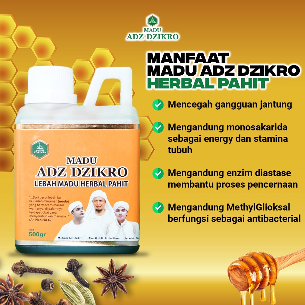 

Madu Az Zikra Madu Herbal 500gr Madu Hitam Madu Pahit Madu Az Zikra Asli 100% Madu Hitam Pahit