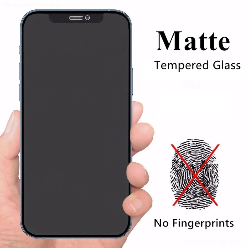 Ag Pelindung Layar Tempered Glass Matte Frosted Untuk iPhone 13 11 7 8 Plus 6 6s 11 13 Pro Max 14 Pro Max X XR Xs Max