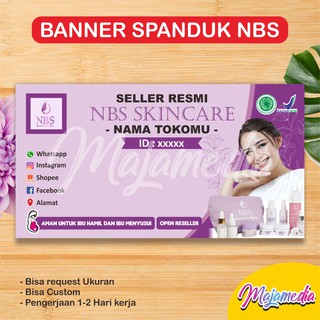 Jual BANNER SPANDUK NBS SKINCARE CUSTOM | Shopee Indonesia