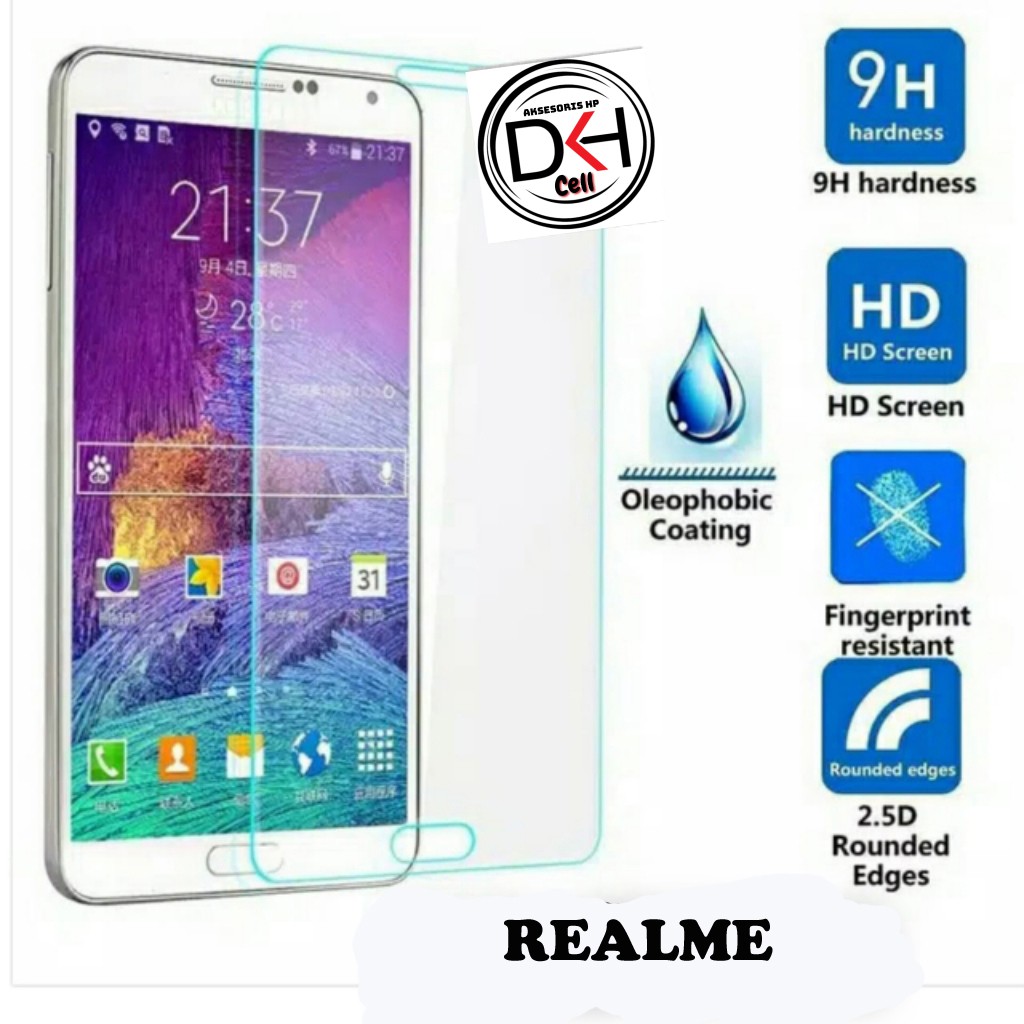 TG CLEAR kaca tempered glas REALME 1 2 3 5 5i 5s 5 6 6i 7 7i  8 8I 9 9I 10 1113 X XT X2 U1 PRO PLUS 