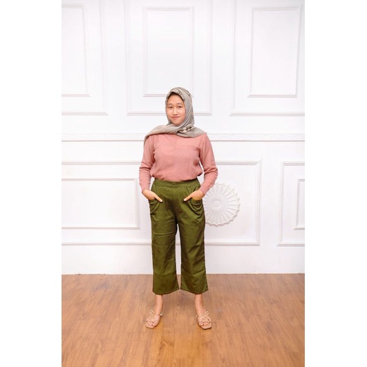 willow pants/celana kulot kekinian wanita ukuran 3L-4L/celana catton tuwill strid