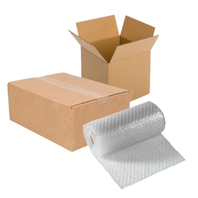 

Kardus dan BUBBLE WRAP pengaman paket