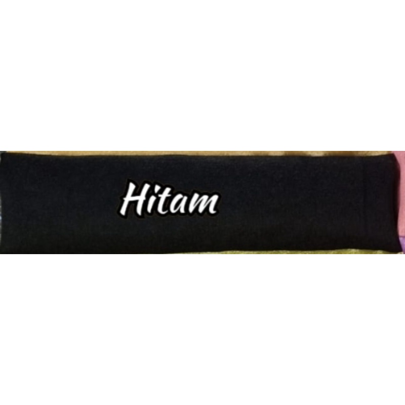 slendang organza 2.5-Hitam