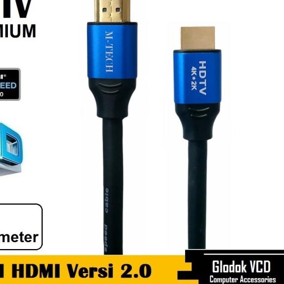 ❊ Kabel HDMI 2.0 M-Tech 4K HDTV Premium 10M - M-Tech ▼