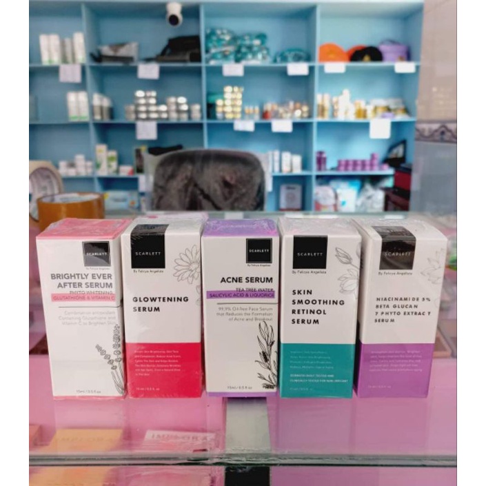SERUM SCARLET BRIGHTLY/SERUM RETINOL/SERUM ACNE/SERUM NIACINAMIDE SCARLET/SERUM GLOWTENING