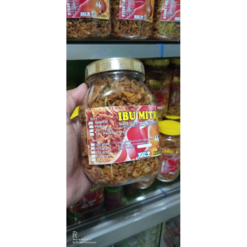 

BAWANG GORENG ASLI BREBES ORIGINAL 150.gram,BAWANG MERAH BREBES ASLI