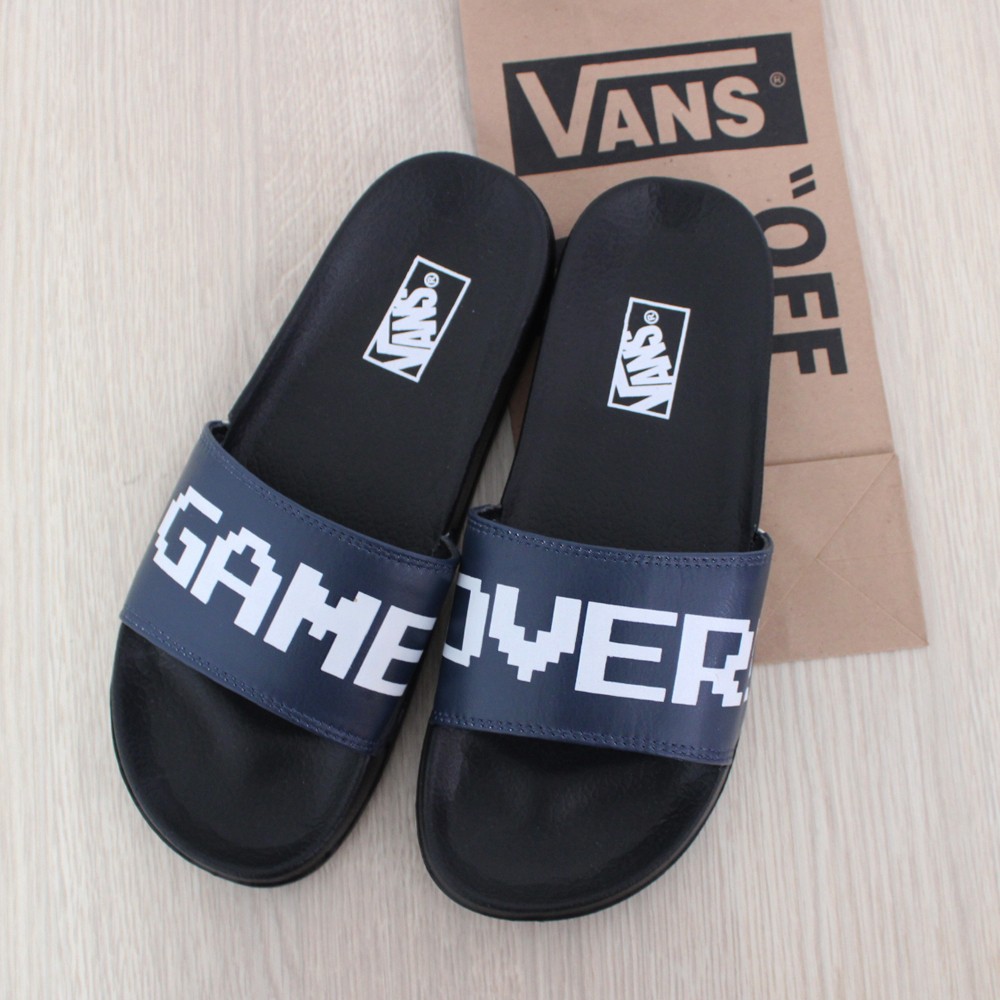 Sendal Selop Pria Vans Marvel Game Over / Sandals Slop / Sendal Selop Termurah / Hitam Navy