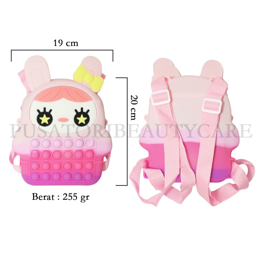 Tas POP IT Anak Selempang Jumbo Muat Hp Pony Unicorn Bag Besar