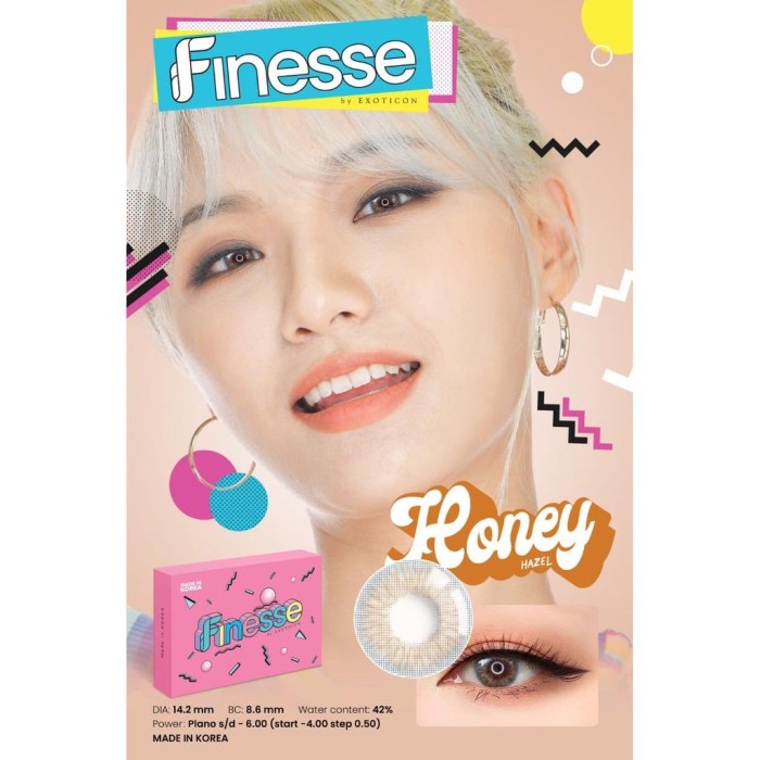 Promo - Softlens FINESSE X2 / Soflens Finese Softlen Exoticon Soflen - Finesse Honey - Sedia 1 pasan