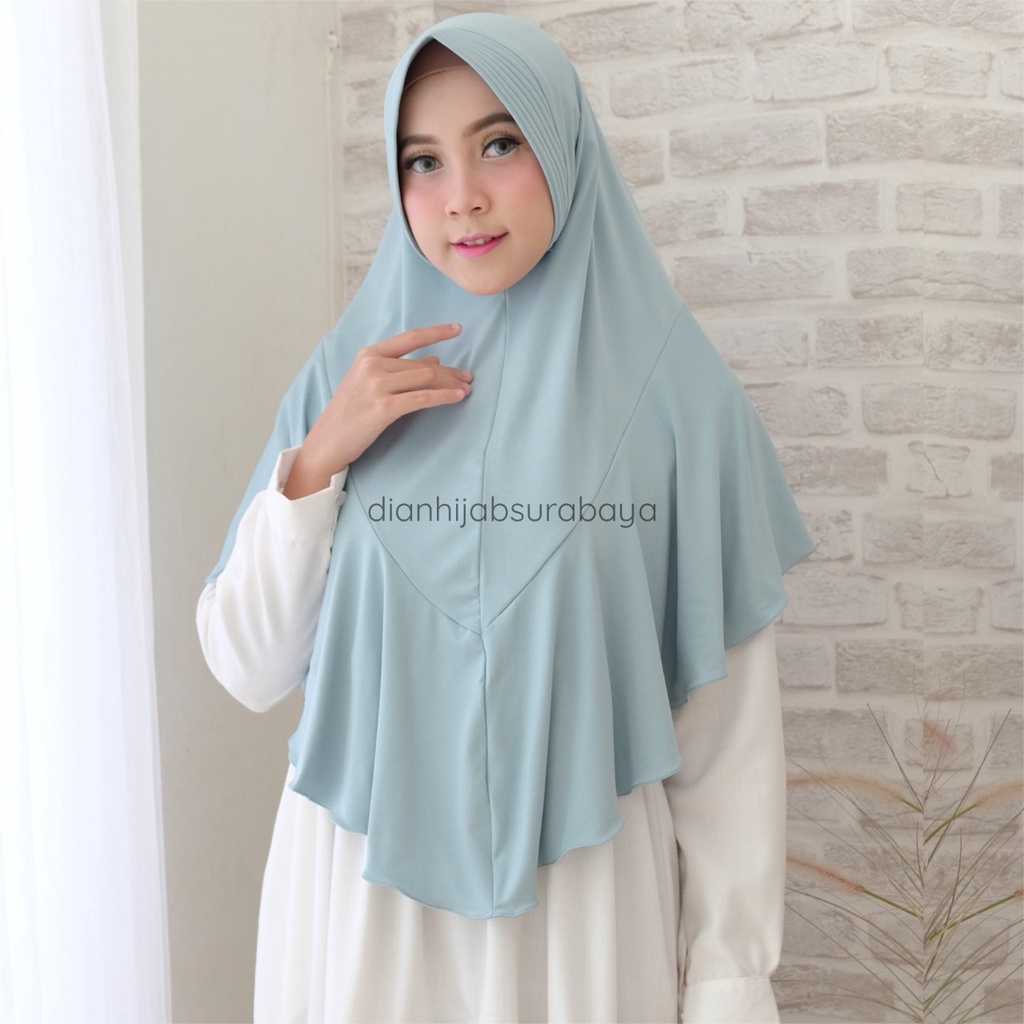 Khimar Dewasa Shaliha by Dianhijab.id - Bahan Jersey Crepe Premium Hijab Instan Jilbab Dewasa Kekinian Adem Nyaman Dipakai Bisa Cod