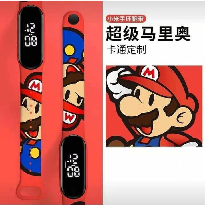 ✅COD JT002 Jam Tangan Led Digital Watch Pria Wanita Fashion Sport Keren Souvenir Import-Var 3 Mario