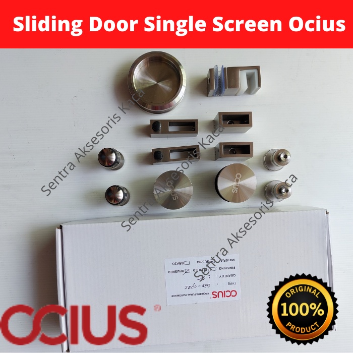 Pintu Kamar Mandi Sliding Door/OSD 078+Hollow Pipe (Single Screen)
