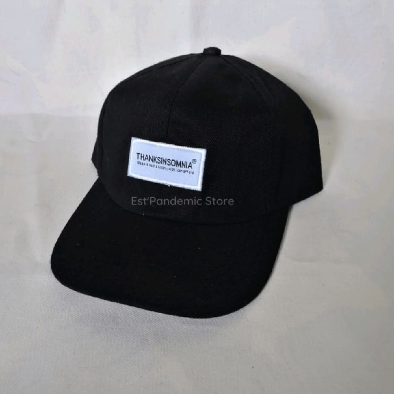 TOPI BASEBALL PRIA DISTRO HITAM - THANKSINSOMNIA - THX - EDIKO - CHAMPION