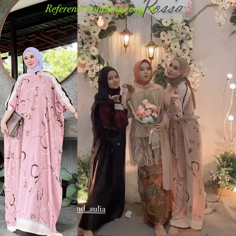 Kaftan Sultan Rayon Rantai Diamond JUMBO Gamis Kaftan Kondangan Seragam