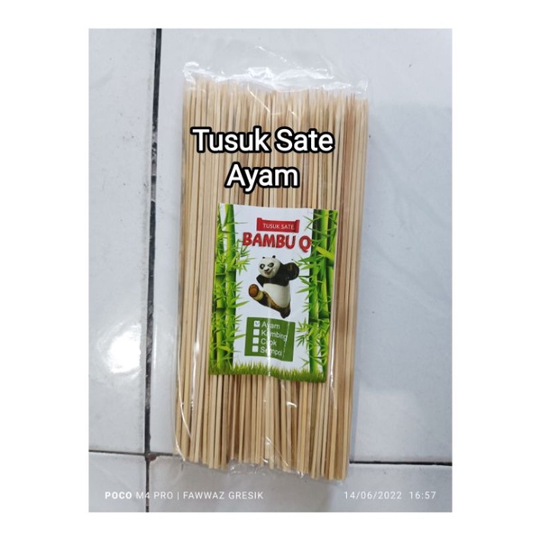 Tusuk Sate Bambu Panda - Tusukan Sate Ayam - Stik Sate ± 23 Cm