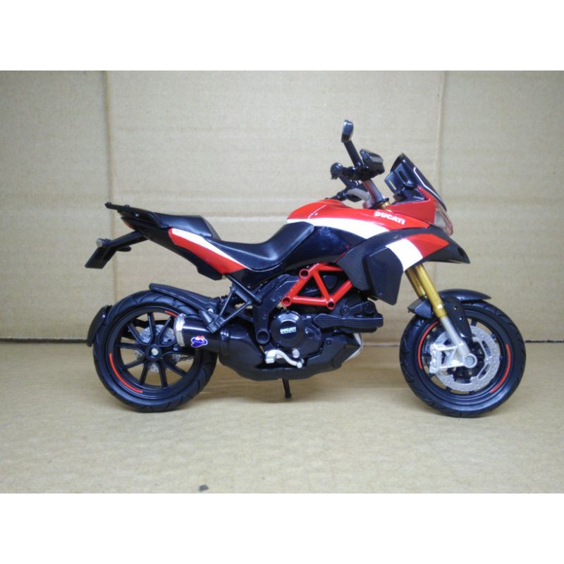 Miniatur Diecast Motor Ducati Multistrada 1200 Newray Skala 1/12