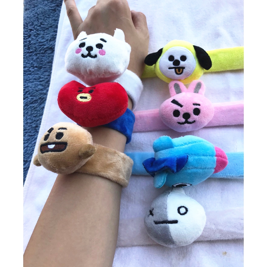 KPOP BTS Bt21 Gelang Tangan Boneka Kartun Bahan Plush Untuk Dekorasi Shopee Indonesia