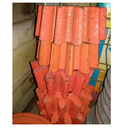 Gear Gigi 12 nanas mesin molen pengaduk Bahan Cor lubang as bervariasi