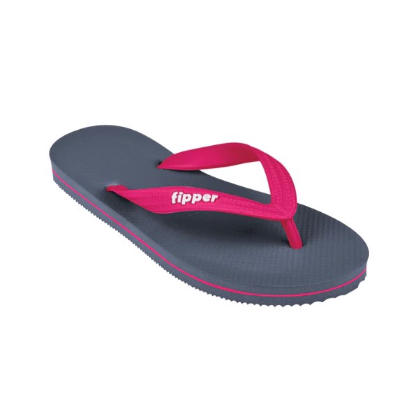 Sandal Fipper Slick Grey Red Ruby Original