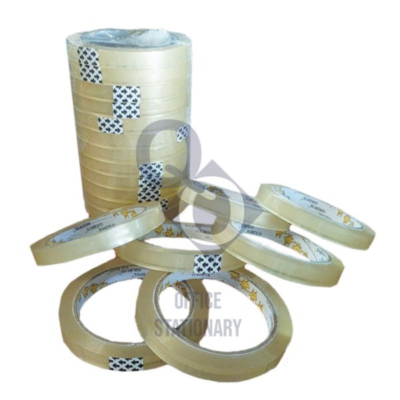 

Isolasi Solasi Gold Fox 1/2 Inch Selotip Goldfox 12MM x 72 yards