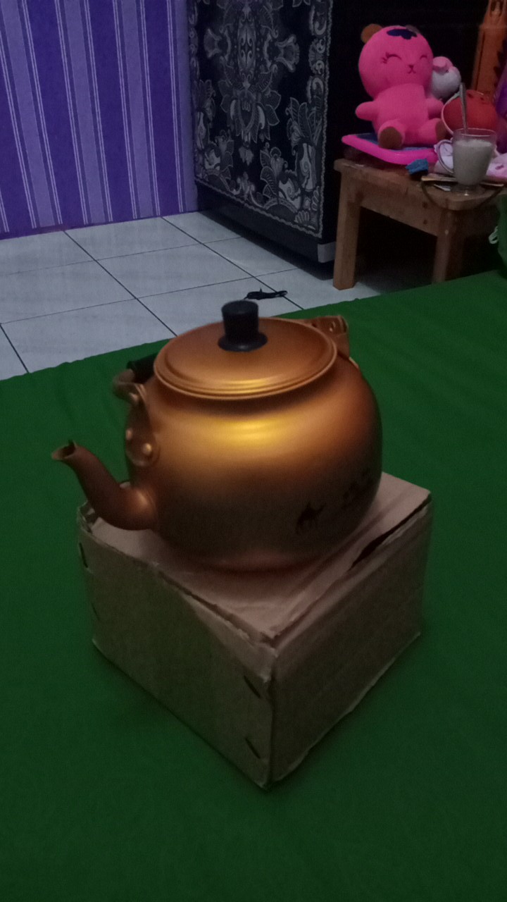 Teko Alumunium Emas 1.5l Teko Kuning Alumunium Teko Arab Dubai