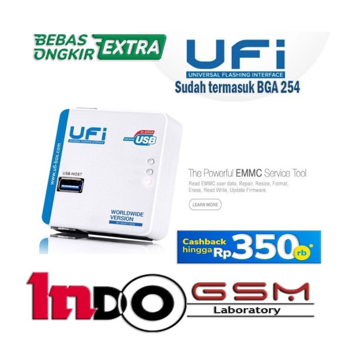 {SuheStore} UFI BOX NEW UFI BOX FULLSET UFI BOX TERBARU UFI DONGLE SOKET BGA 254 Limited