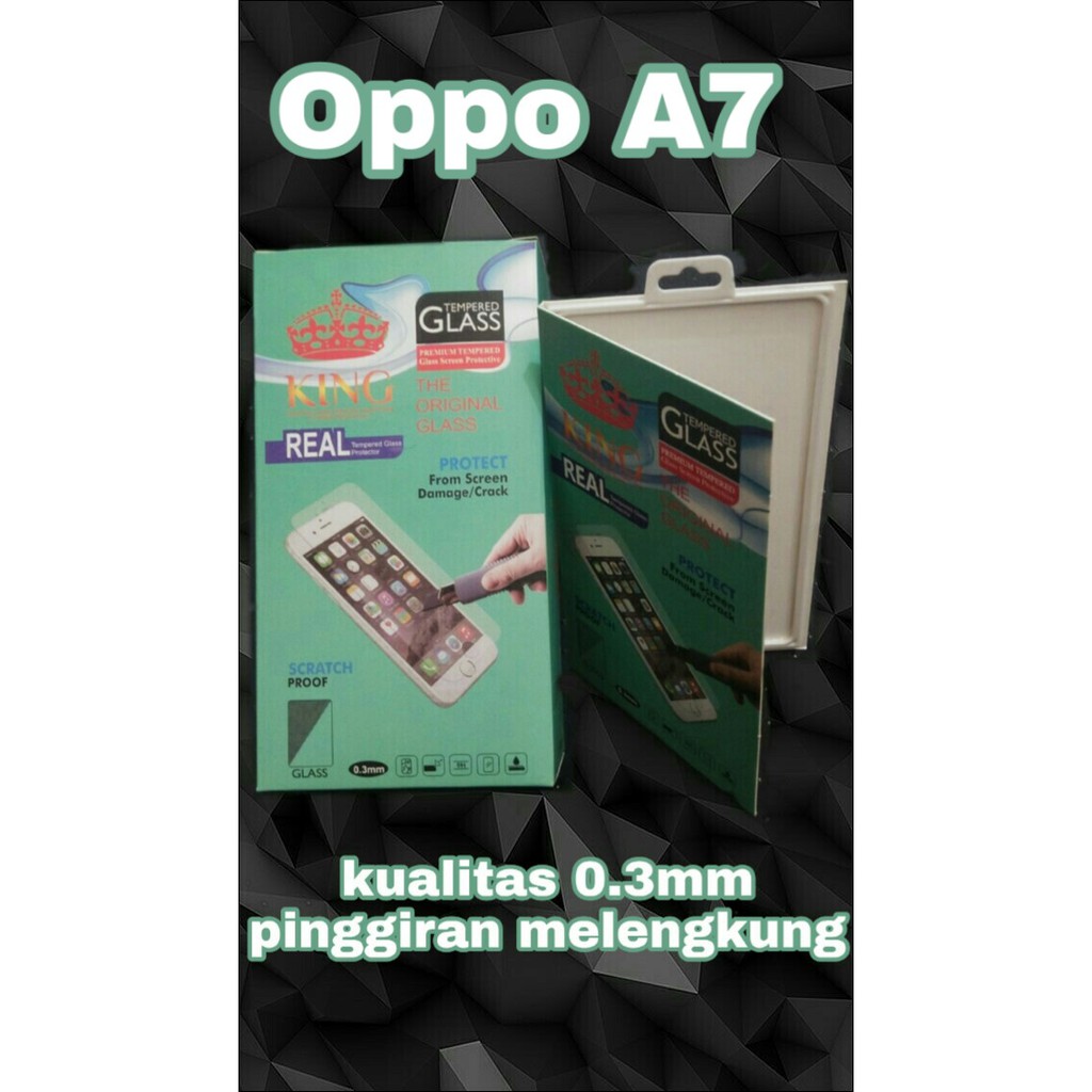 (GARANSI)Tempered Glass Oppo A7