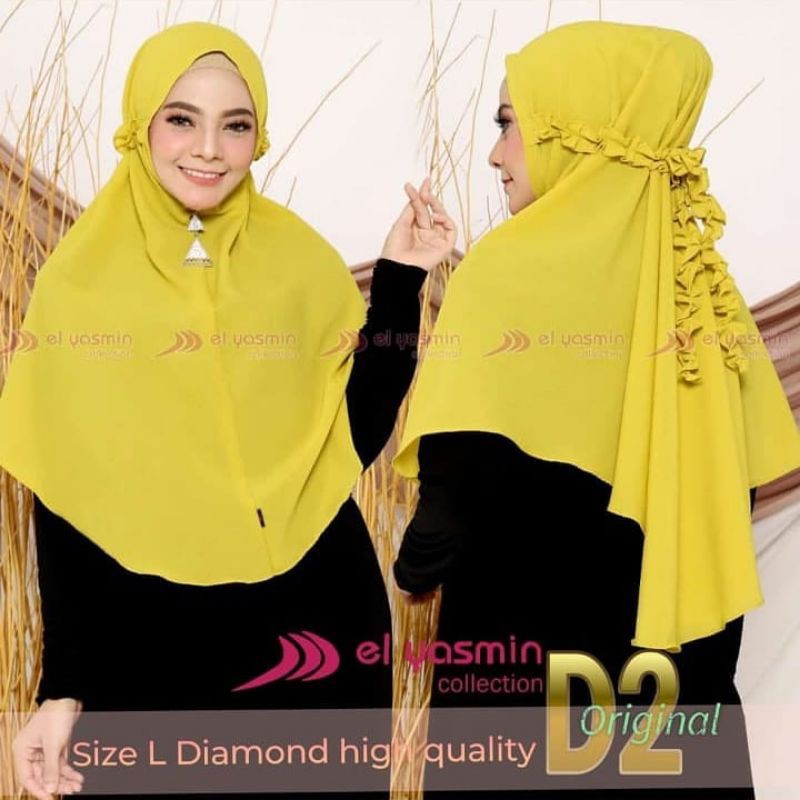 HIJAB BERGO MARYAM EL YASMIN COLLECTION &quot;D2&quot; ORIGINAL