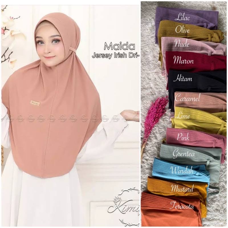 HIJAB INSTAN MAIDAORIGINAL KIMIKEY || BERGO MAIDA  || BERGO MAIDA TERMURAH